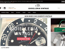 Tablet Screenshot of gioielleriavintage.com